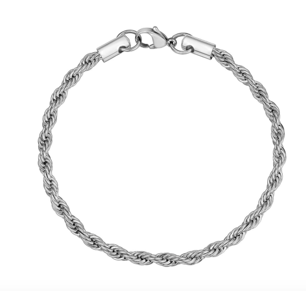 4mm Unisex Rope Bracelet | ARZ Steel | Luby 