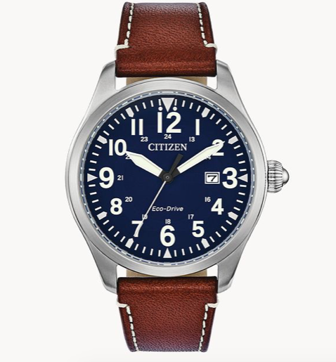Chandler Military Eco-Drive Blue | Citizen | Luby 