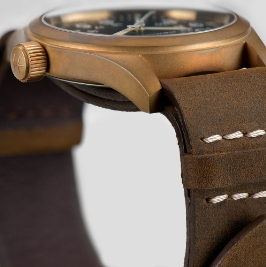 Khaki Field Mechanical Bronze - Black Dial Brown Bracelet | Hamilton | Luby 