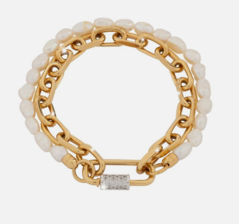 Palermo pulsera de eslabones y perlas | Rebecca | Luby 