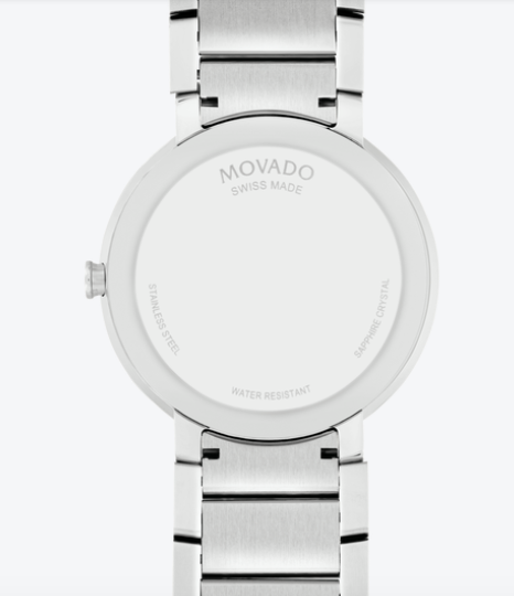 Sapphire Silver Mirror Musuem Men | Movado | Luby 