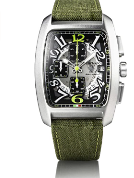 Rectangle Sport Locman Chrono Watch Army Green | Locman | Luby 