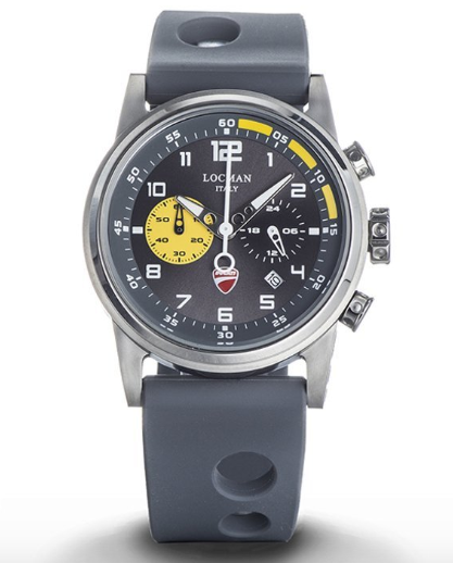 Round Ducati Locman Chrono Gray Watch | Locman | Luby 