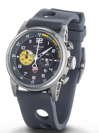 Round Ducati Locman Chrono Gray Watch | Locman | Luby 