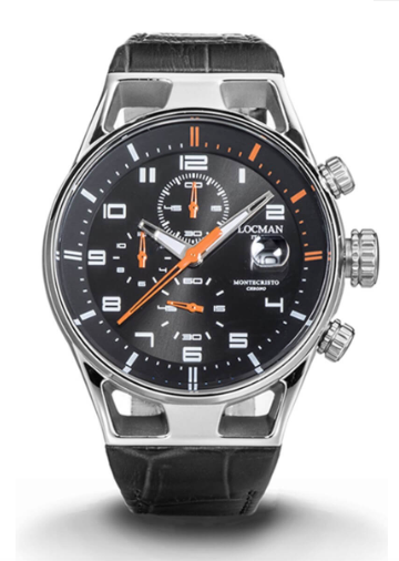 Montecristo Chrono Locman Titanium Black Leather | Locman | Luby 