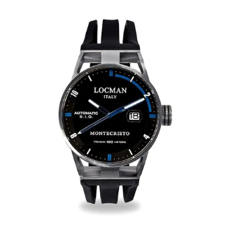 Round Montecristo Titanium Chrono Automatic Black | Locman | Luby 