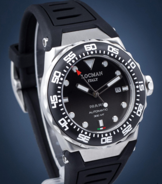 Mare Automatic Locman Black Silicone Watch | Locman | Luby 