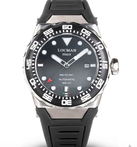 Mare Automatic Locman Black Silicone Watch | Locman | Luby 