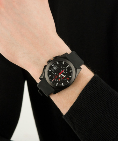  Stealth Locman Silicone All Black Chrono Men Watch | Locman | Luby 