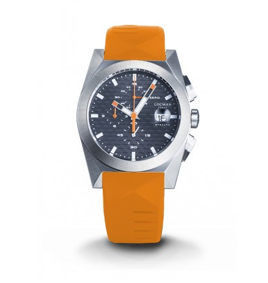 Reloj Stealth Locman Chrono Naranja Silicona Hombre