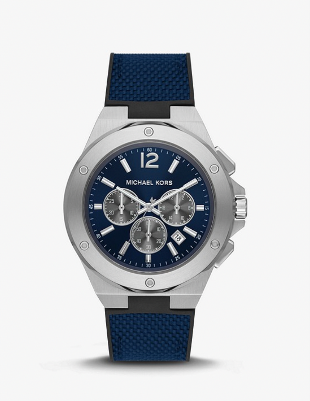 Oversized Lennox Silver-Tone Watch | Michael Kors | Luby 