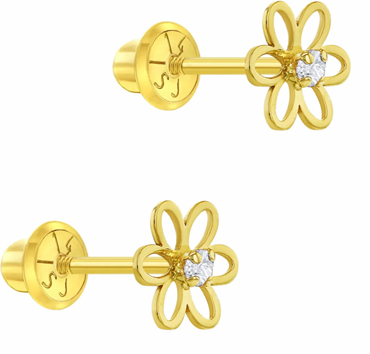 Flower Baby Earring 14K | Children Collection | Luby 