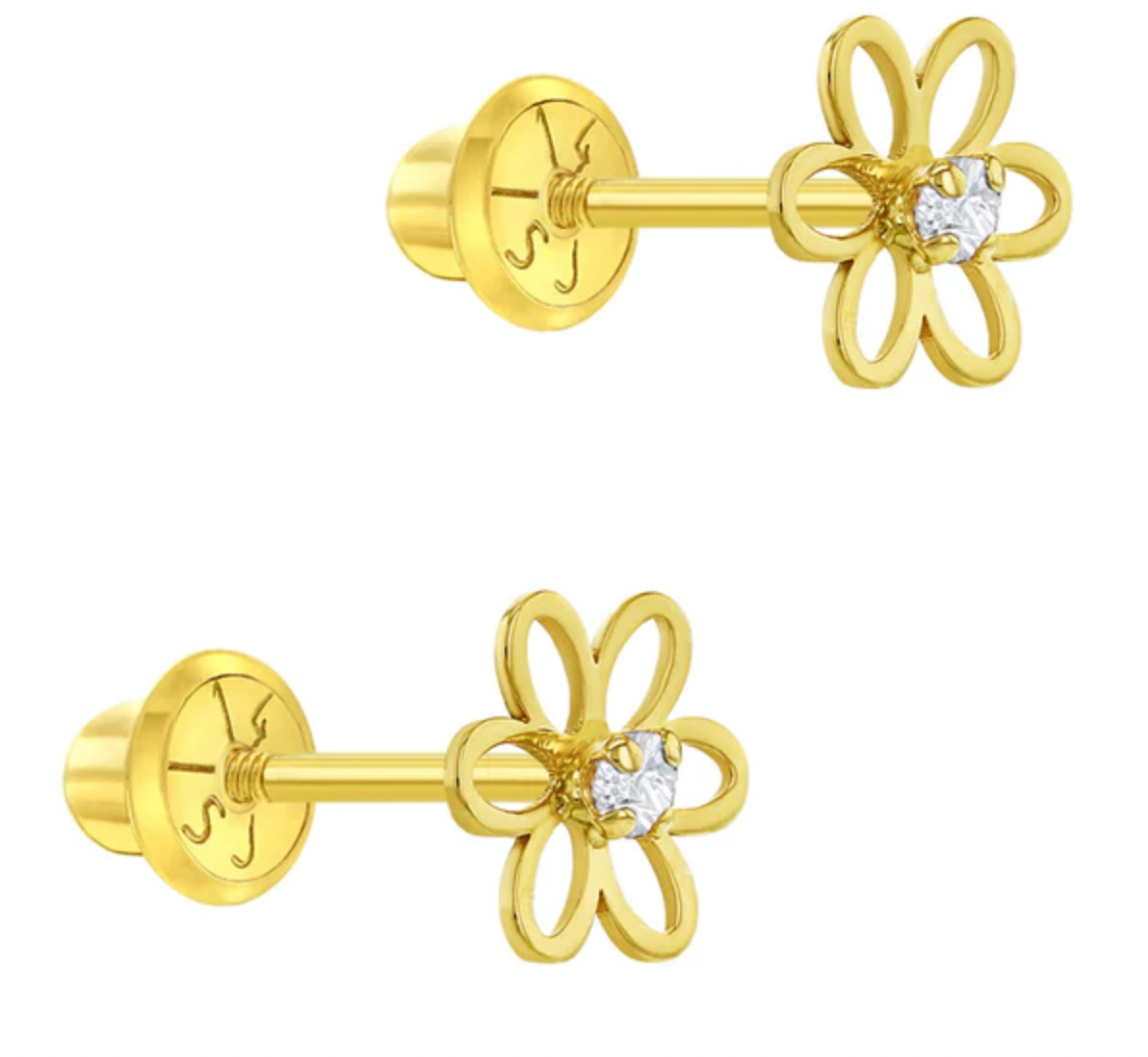 Flower Baby Earring 14K | Children Collection | Luby 