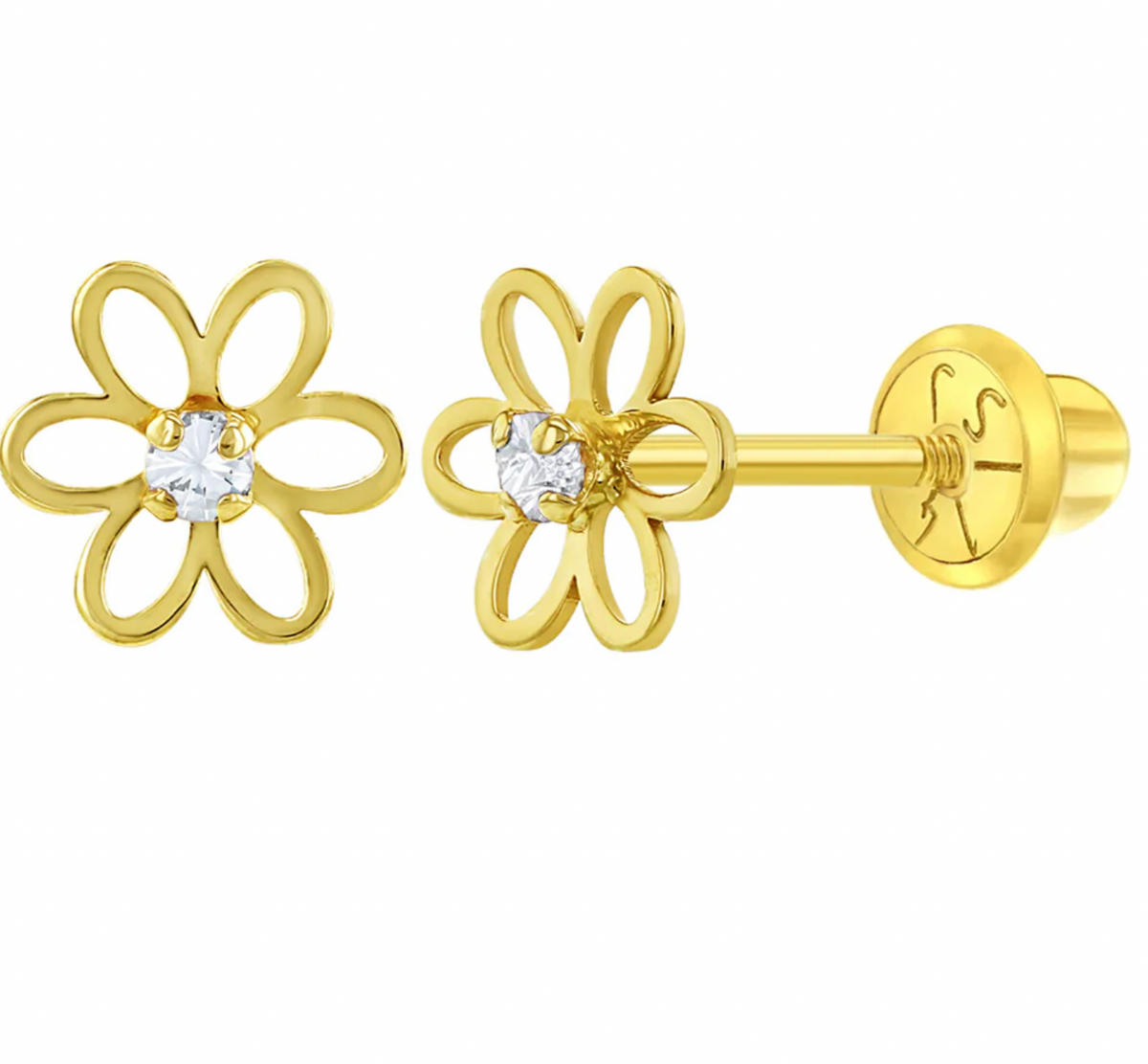 Flower Baby Earring 14K | Children Collection | Luby 