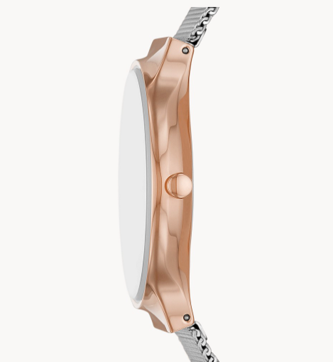 Freja Two-Hand Silver-Tone Stainless Steel Mesh Watch | Skagen | Luby 