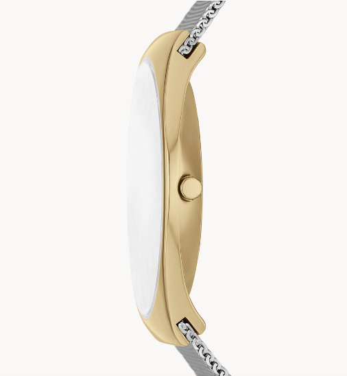 Grenen Three-Hand Date Silver Stainless Steel Mesh Watch | Skagen | Luby 