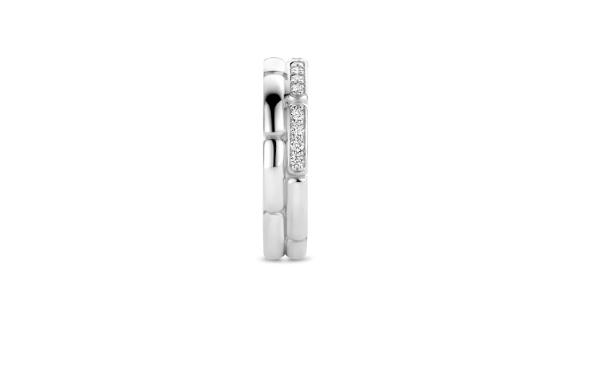 Ti Sento Milano - Double Ring CZ | Ti Sento Milano | Luby 