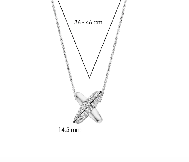 Ti Sento Milano - X Necklace | Ti Sento Milano | Luby 