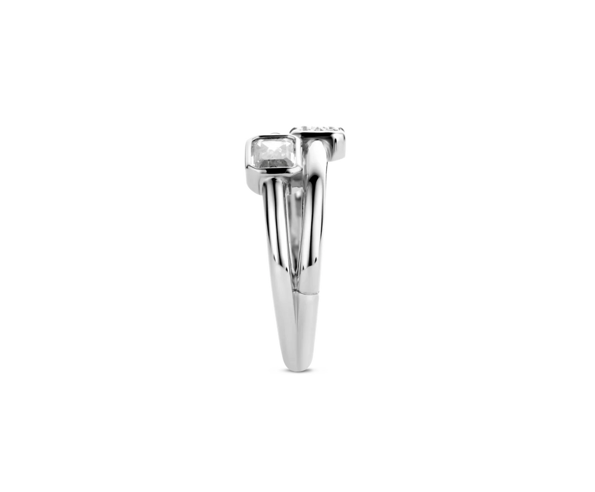 Ti Sento Double Square Ring | Ti Sento Milano | Luby 