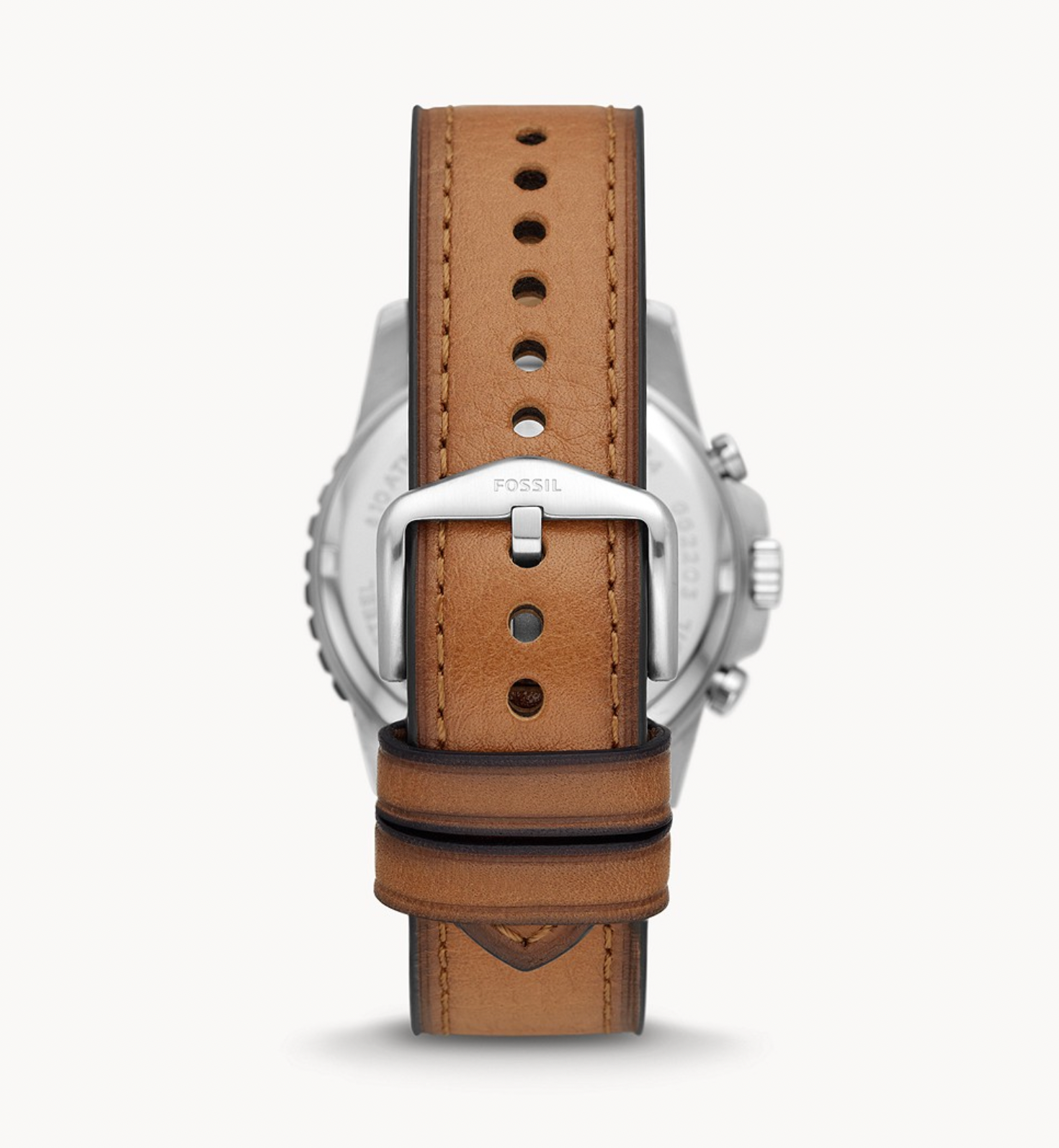 Chronograph Tan Eco Leather Watch | Fossil | Luby 