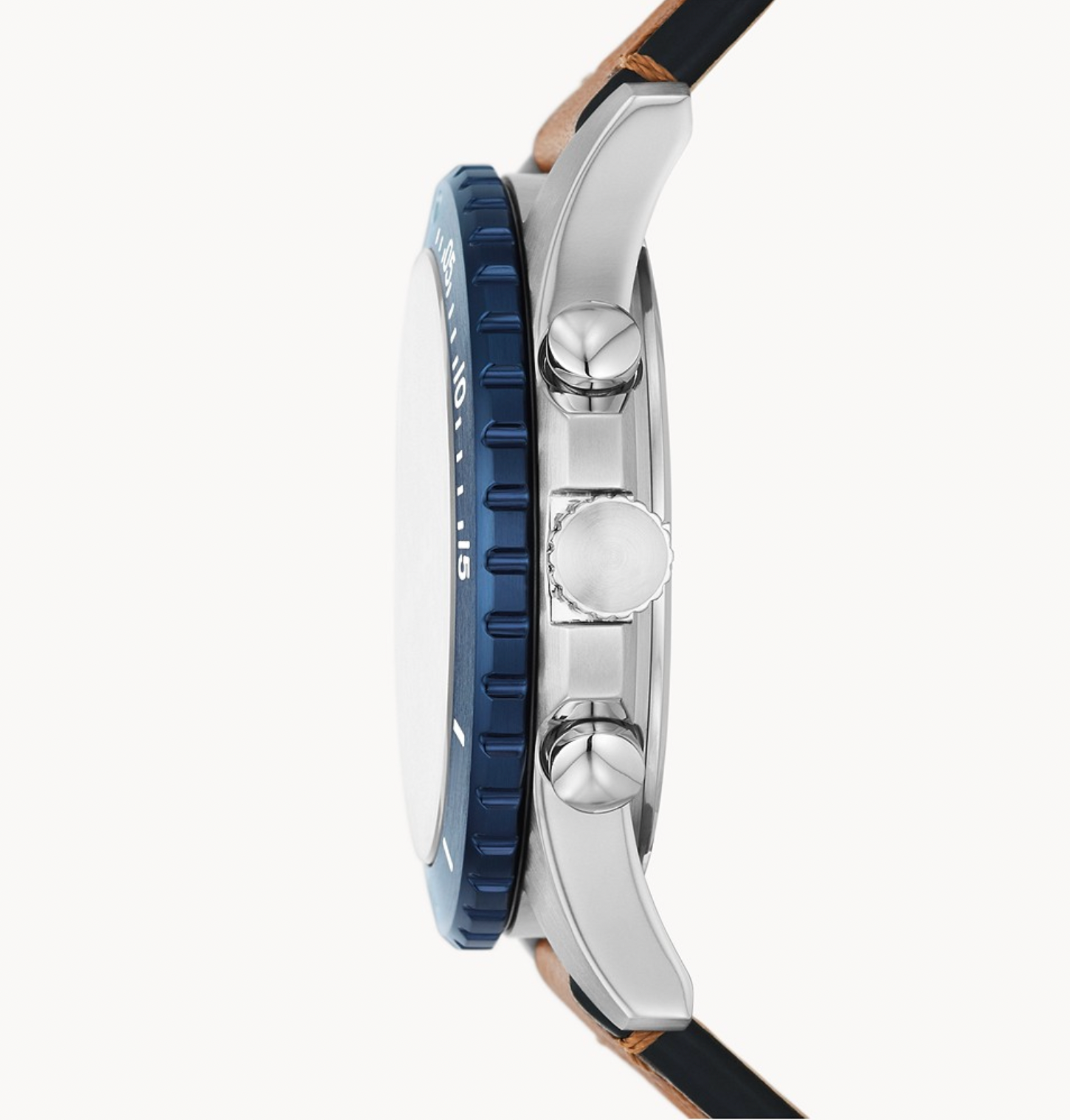 Chronograph Tan Eco Leather Watch | Fossil | Luby 