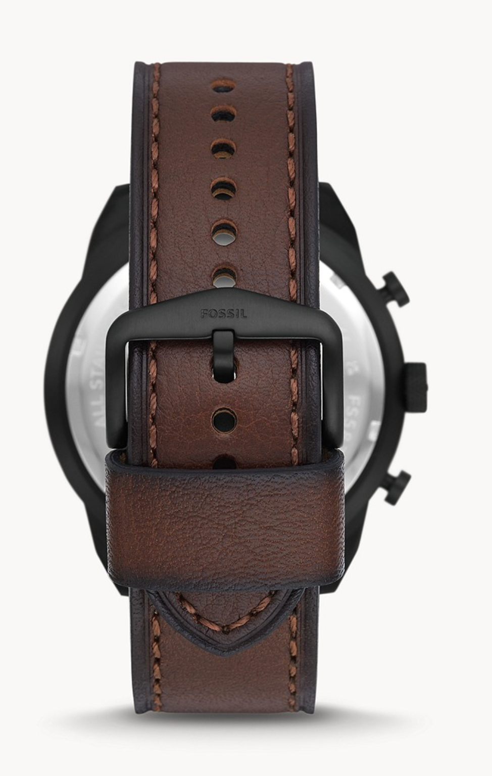 Bronson Chronograph Dark Brown Eco Leather Watch | Fossil | Luby 