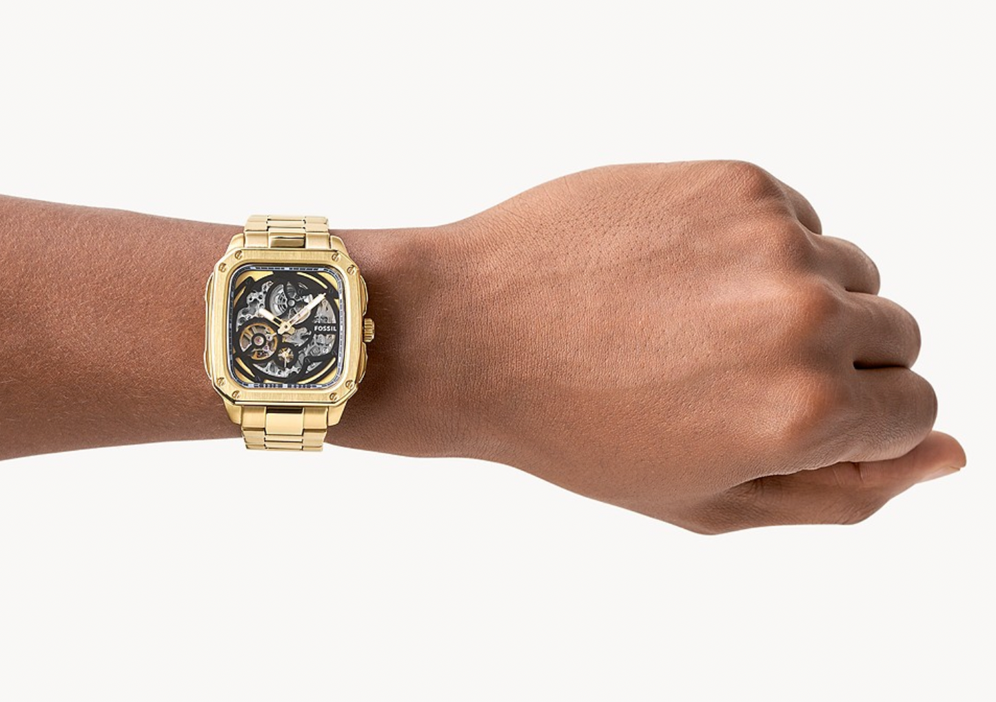 Inscription Automatic Gold-Tone Stainless Steel Watch | Fossil | Luby 