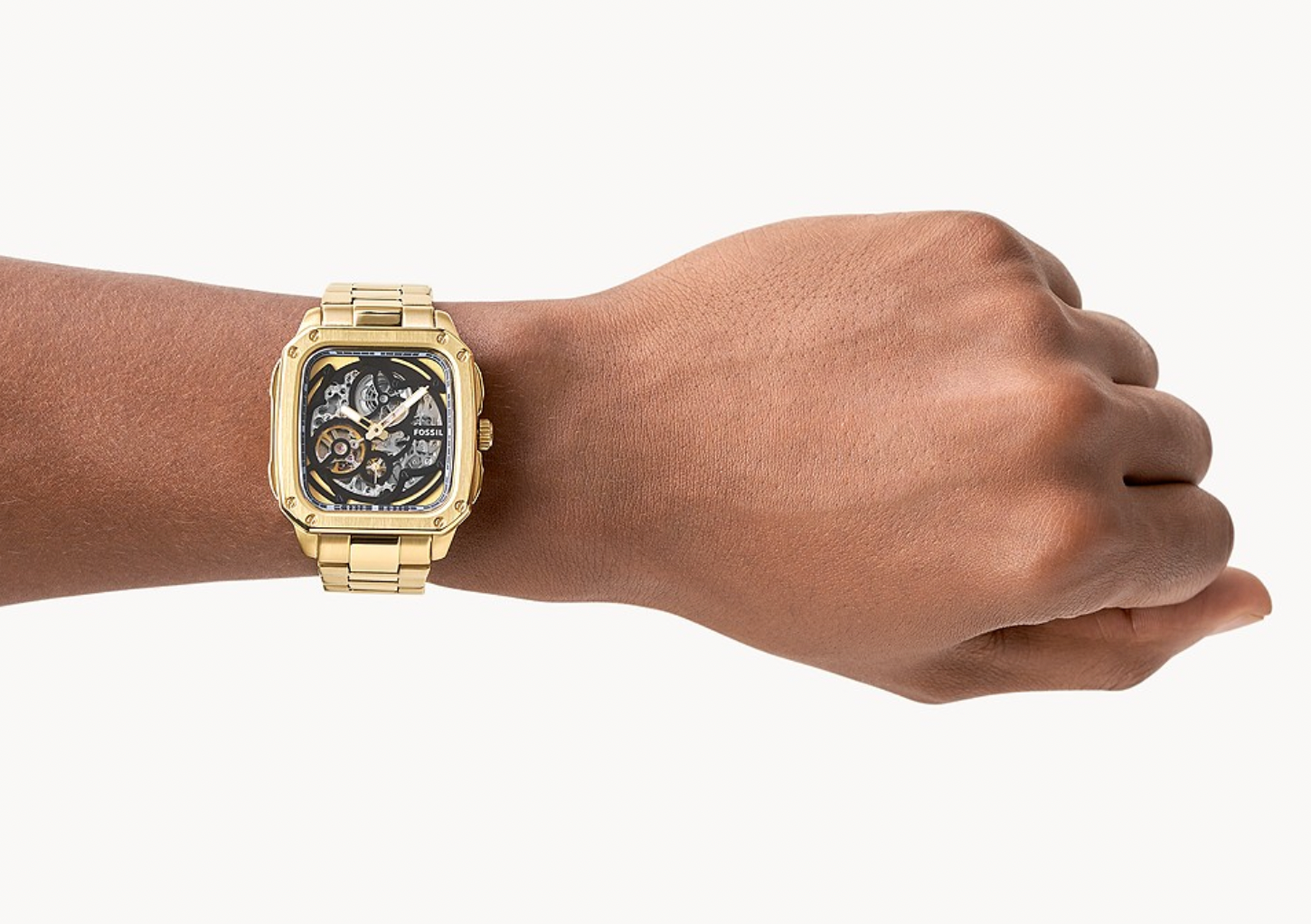 Inscription Automatic Gold-Tone Stainless Steel Watch | Fossil | Luby 