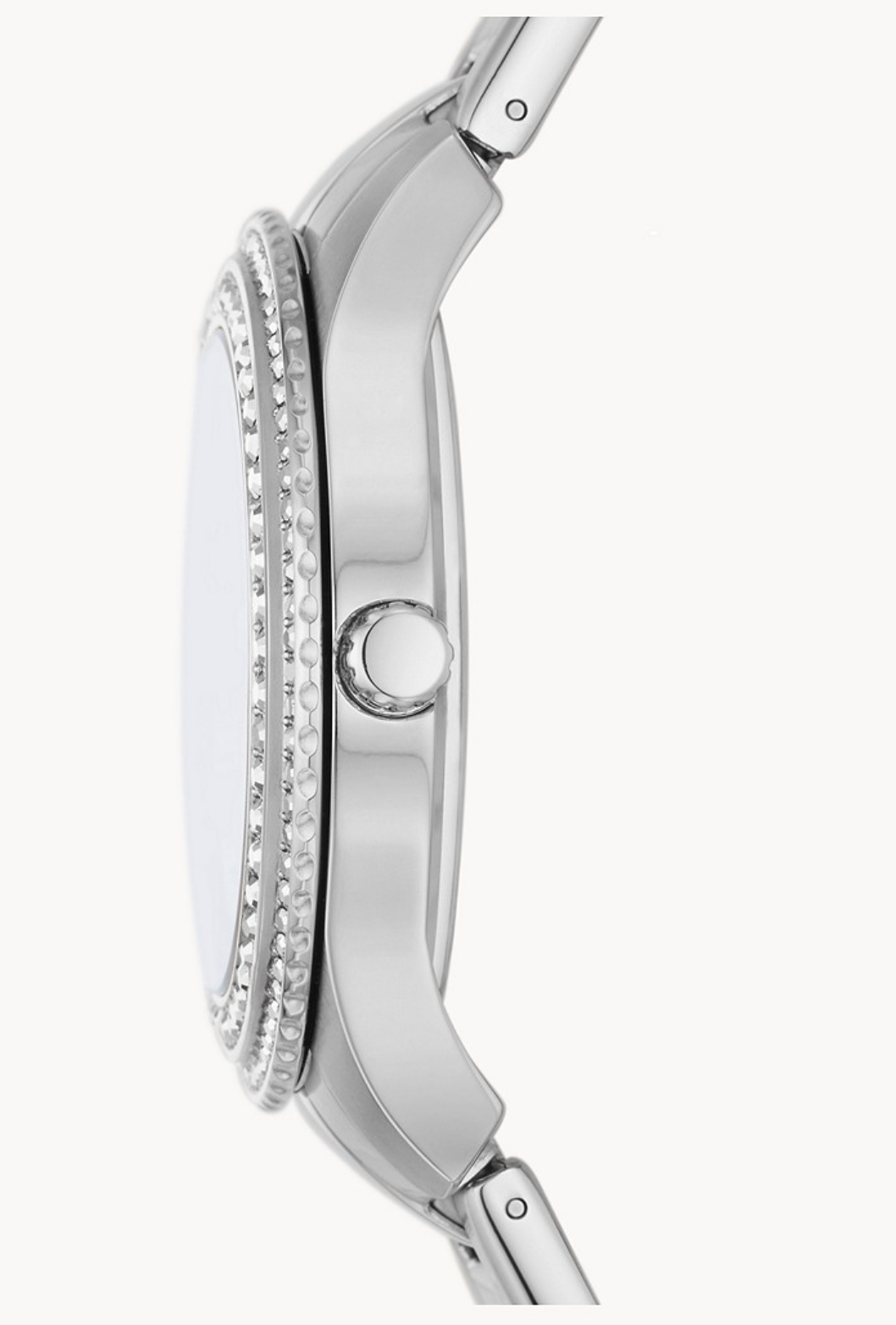 Stella Three-Hand Date Stainless Steel Watch | Fossil | Luby 