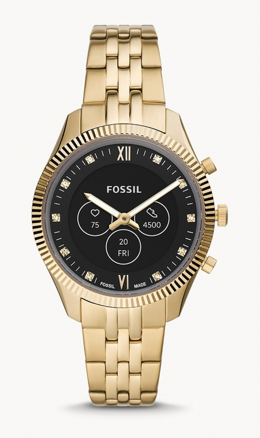 Hybrid Smartwatch HR Scarlette Gold-Tone Stainless Steel | Fossil | Luby 