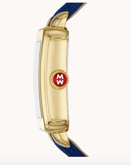 Deco Sport Gold-Tone Midnight #tide ocean material | Michele | Luby 