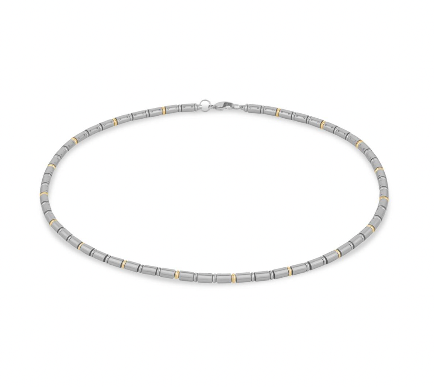 Two Tone Tube Chain Necklace 20" | ARZ Steel | Luby 