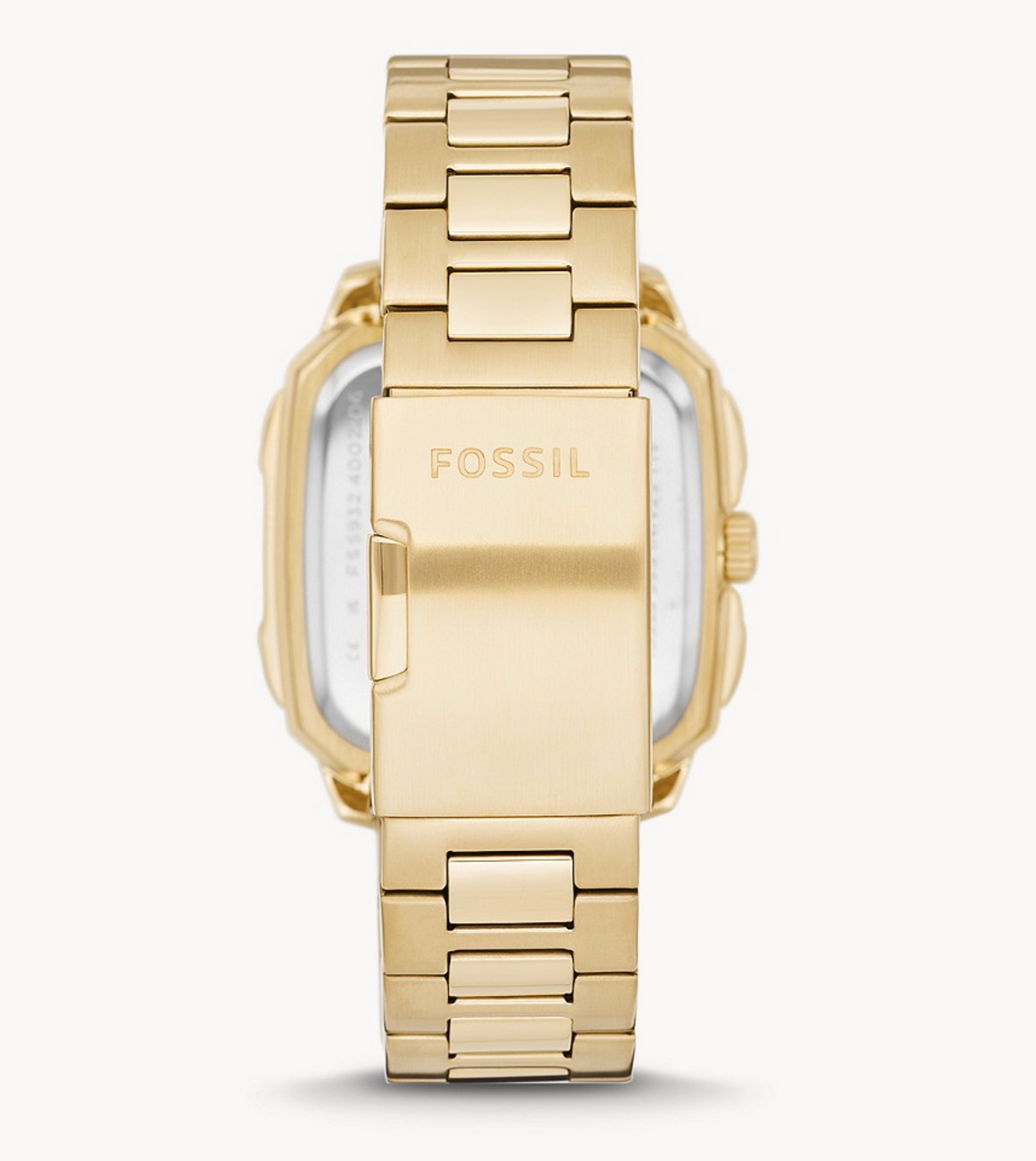 Inscription Three-Hand Date Gold-Tone Stainless Steel Watch | Fossil | Luby 