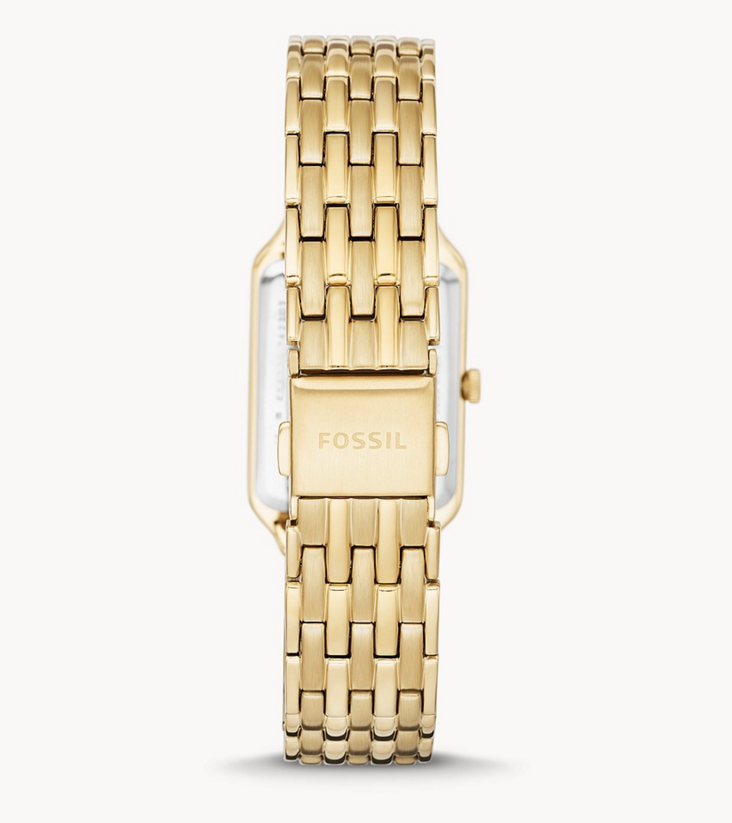 Raquel Three-Hand Date Gold-Tone Stainless Steel Watch | Fossil | Luby 