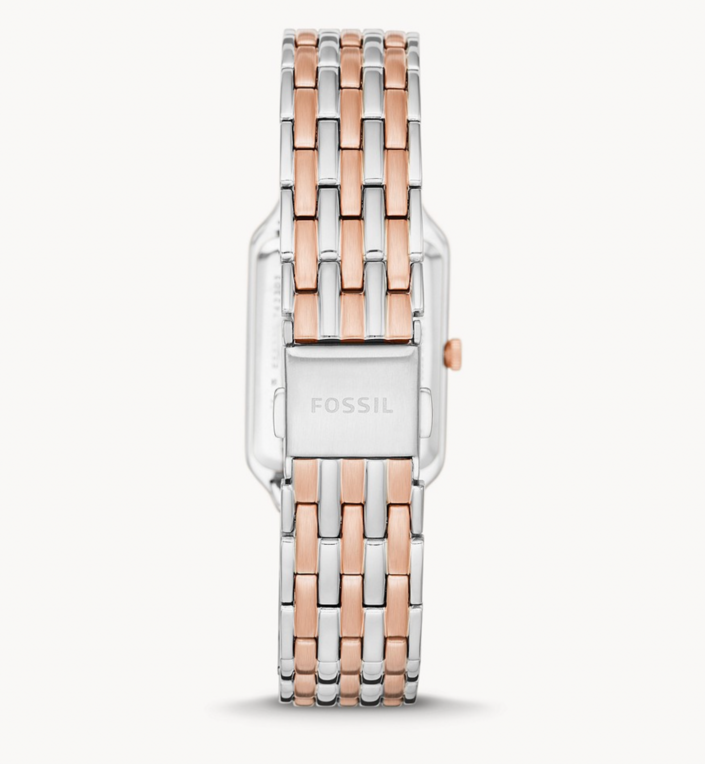 Raquel Three-Hand Date Two-Tone Stainless Steel Watch | Fossil | Luby 