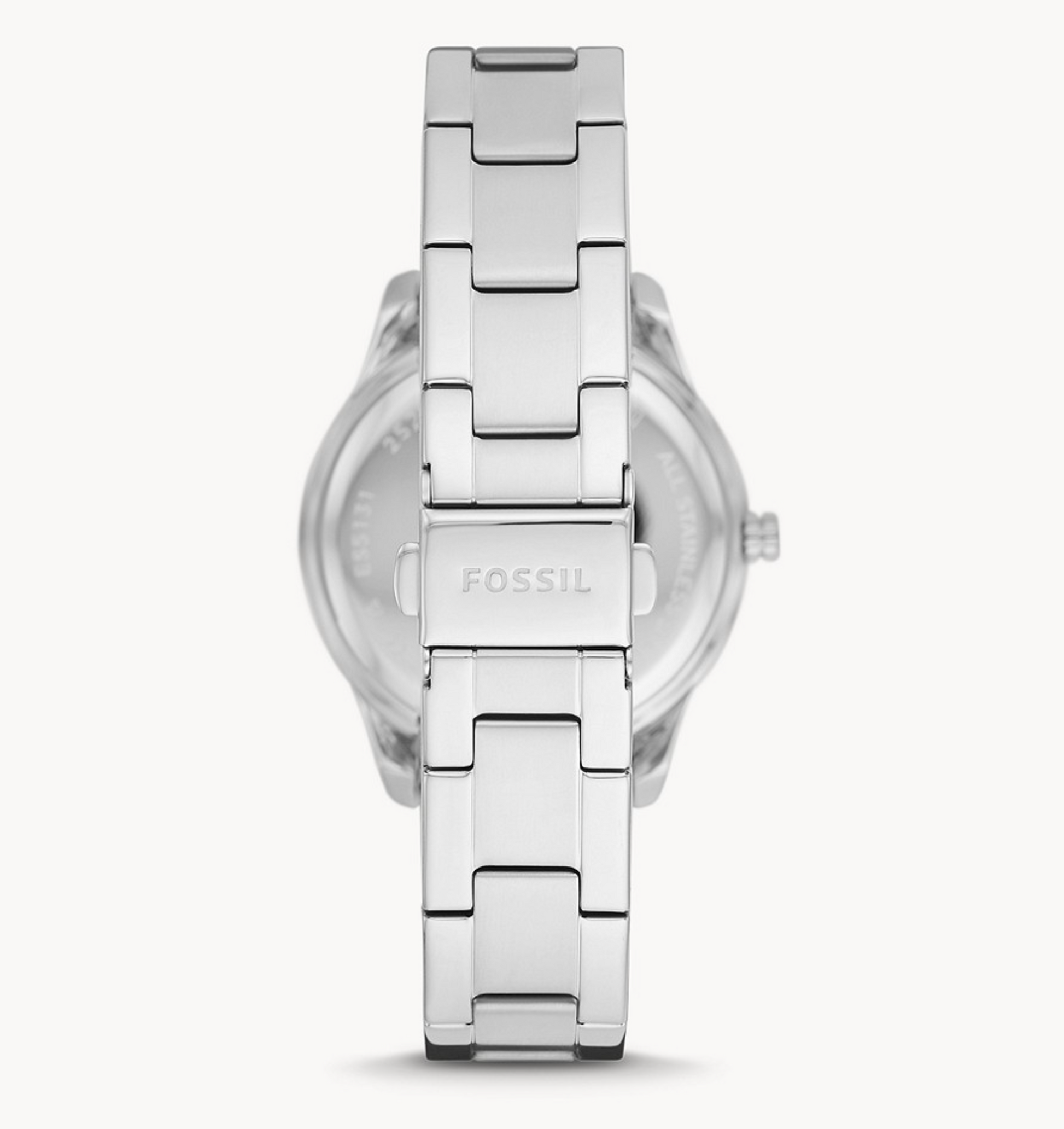 Stella Three-Hand Date Stainless Steel Watch | Fossil | Luby 