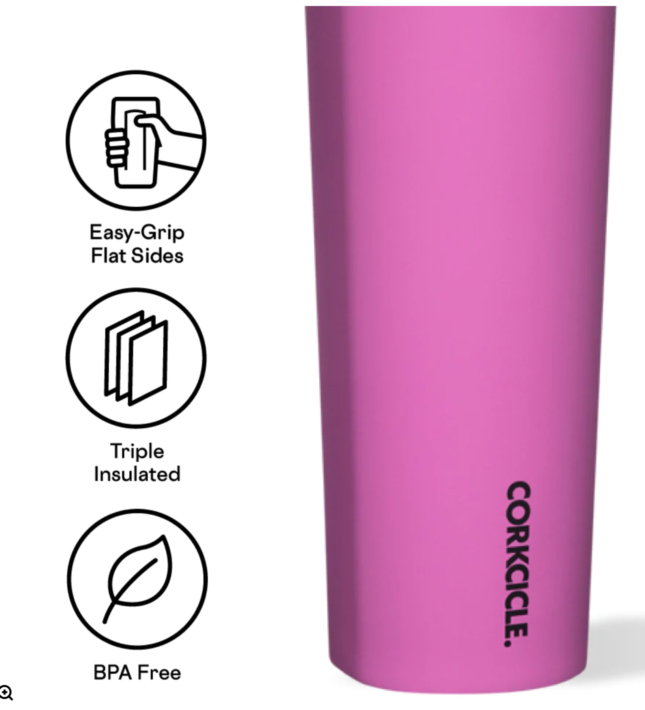 Series A Sport Canteen Fuchsia | Corkcicle | Luby 