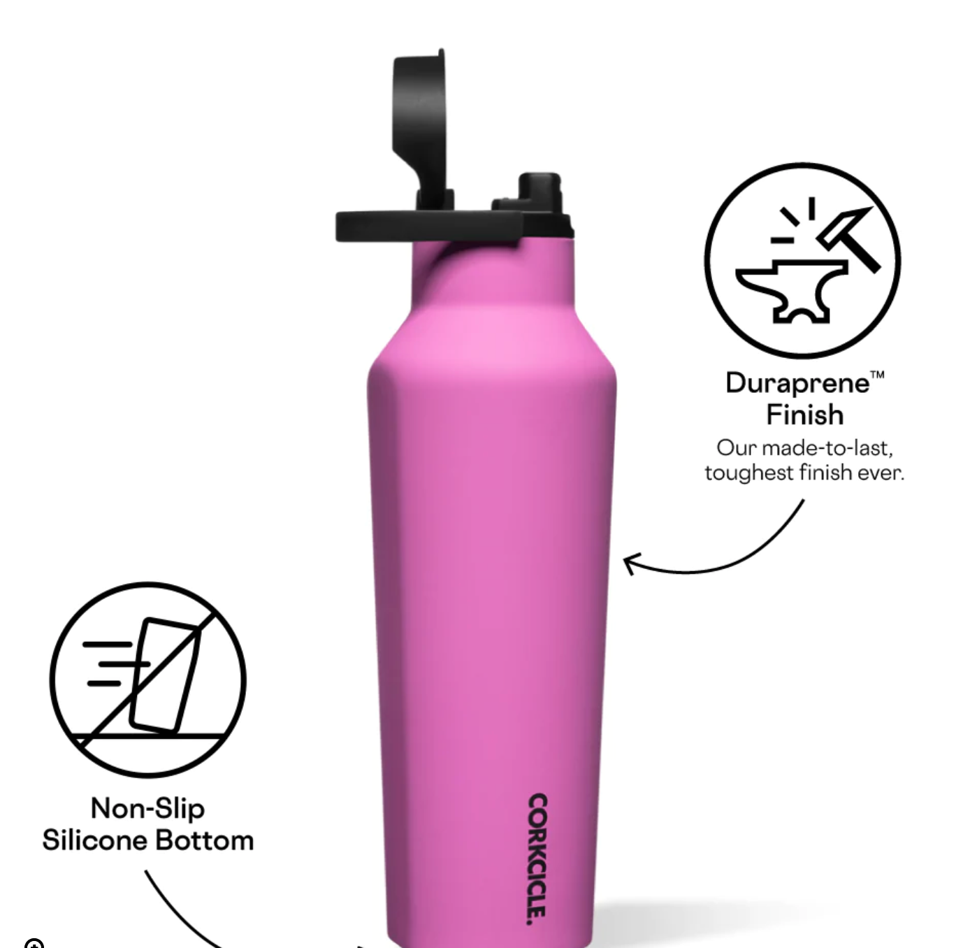 Series A Sport Canteen Fuchsia | Corkcicle | Luby 