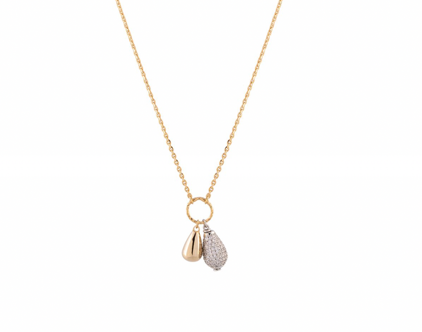 Tulipe Double Teardrop Necklace | Rebecca | Luby 