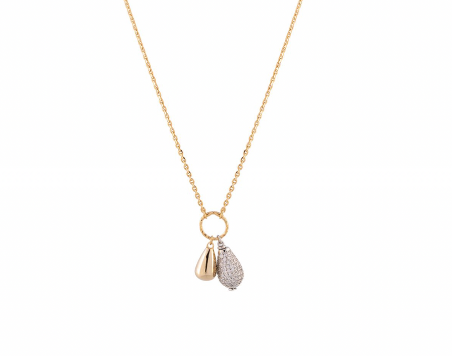 Tulipe Double Teardrop Necklace