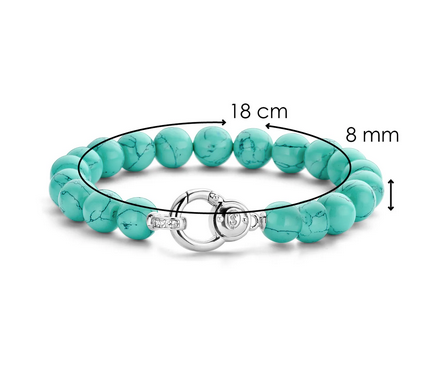 TI SENTO - Milano turquoise bracelet | Ti Sento Milano | Luby 