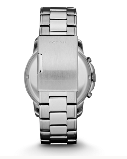 Grant Chronograph Stainless Steel Watch | Fossil | Luby 