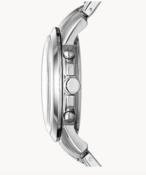 Grant Chronograph Stainless Steel Watch | Fossil | Luby 