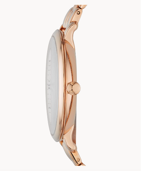 Jacqueline Three-Hand Date Rose Gold-Tone Stainless Steel Watch and Jewelry Set | Fossil | Luby 