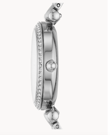 Reloj Carlie Mini de acero inoxidable con tres agujas | Fossil | Luby 