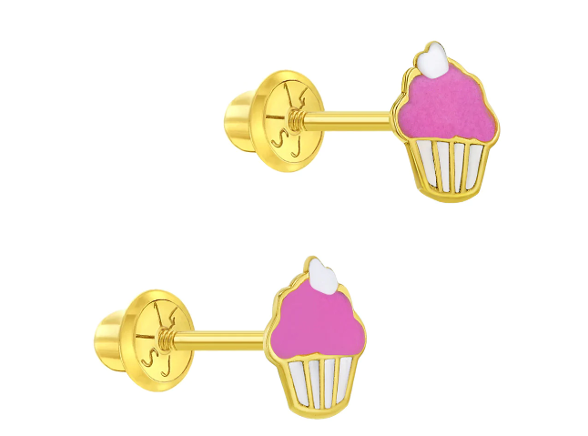 Frosted Cupcake Girls Earrings | Children Collection | Luby 