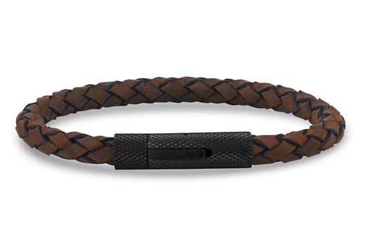Brown Leather Bracelet | ARZ Steel | Luby 