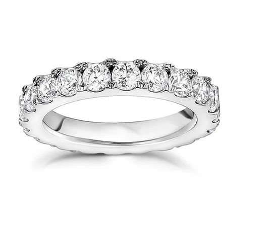 C.Z Eternity Steel Ring | ARZ Steel | Luby 