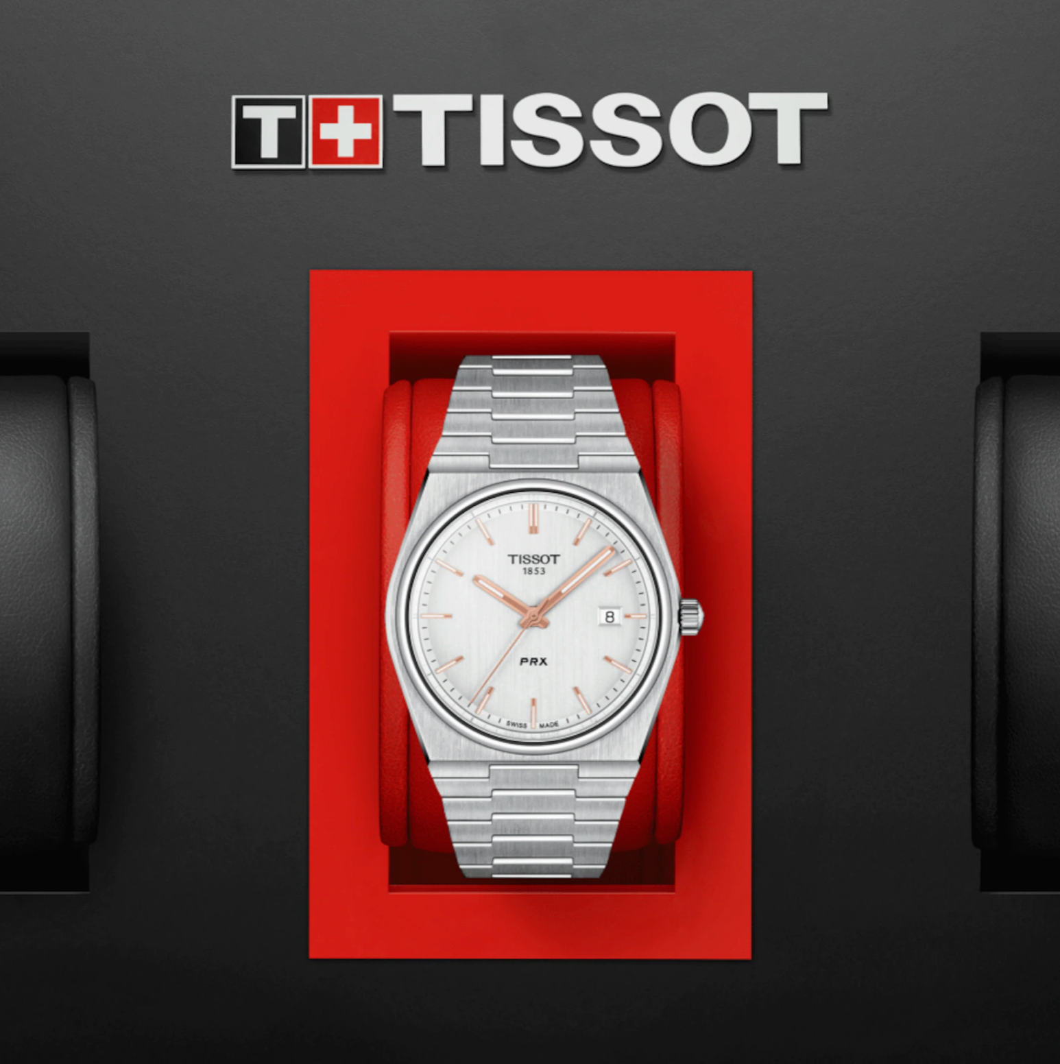 Tissot PRX Silver Rose Gold Accents | Tissot | Luby 