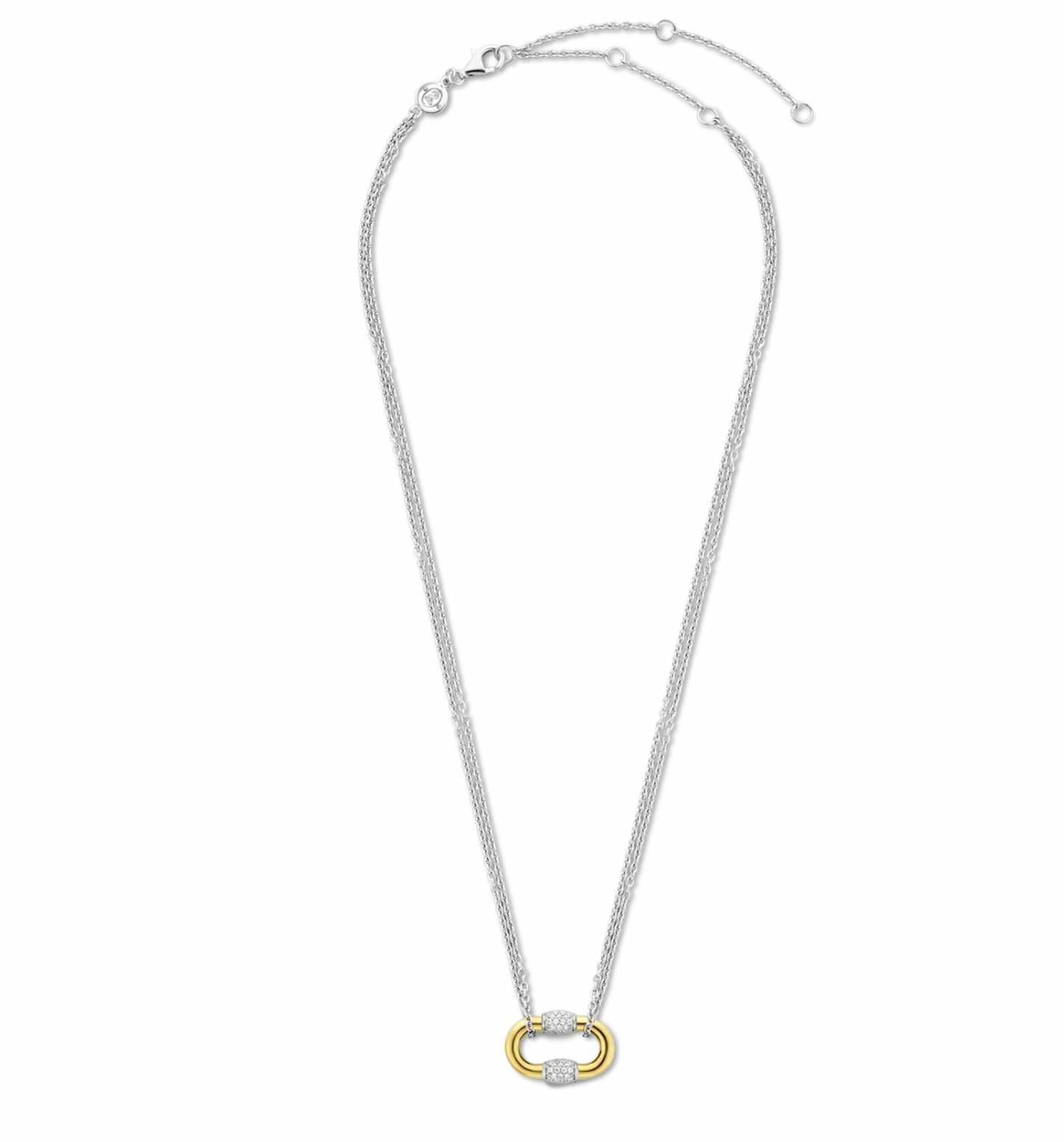 Ti Sento Milano Oval Gold Link Cz Accents | Ti Sento Milano | Luby 